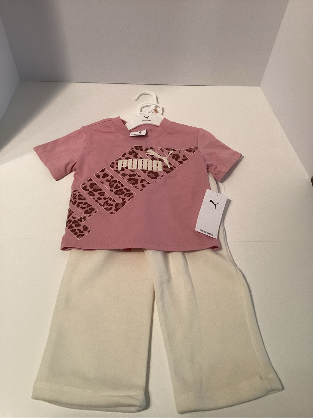 Puma T-shirt and Wide Leg Pant Set NWT 2T Pink